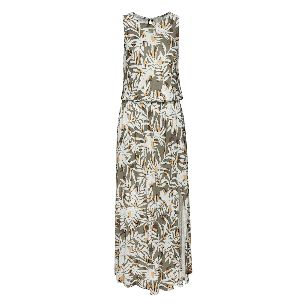 Vivance Maxikleid mit Alloverdruck langes Sommerkleid mit Schlitz Druckkleid zollfrei