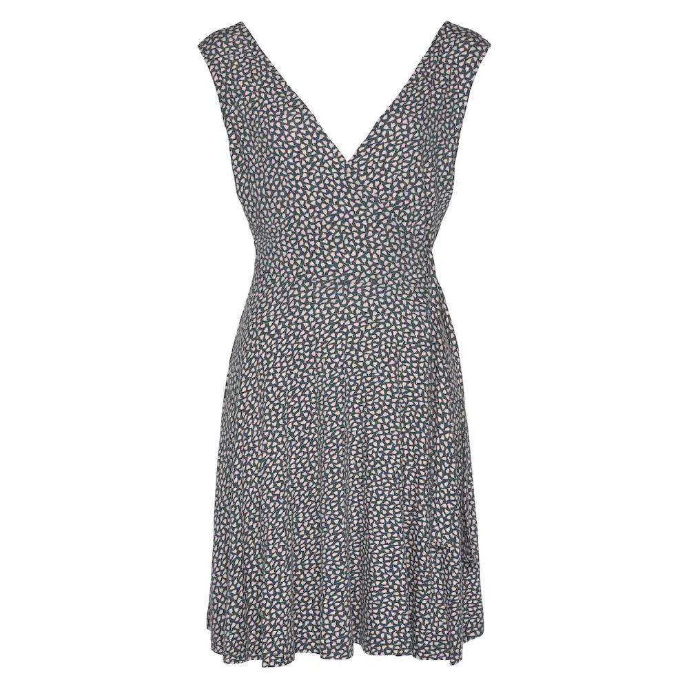 s.Oliver Strandkleid mit zartem Blumenprint und Bindeband Wickelkleid Sommerkleid Versandkostenfrei