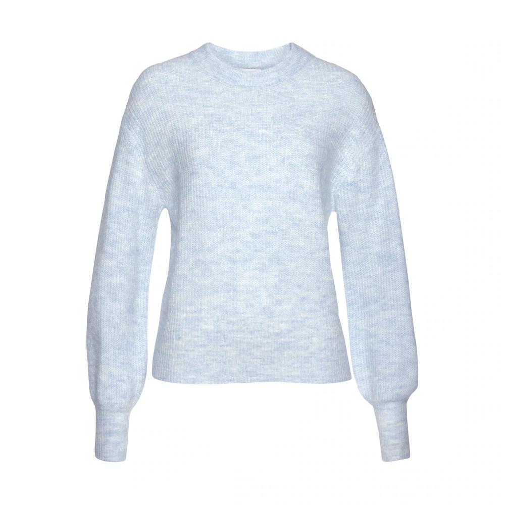 LASCANA Strickpullover in Melange-Optik lockerer Damenpullover Basic Preisnachlass