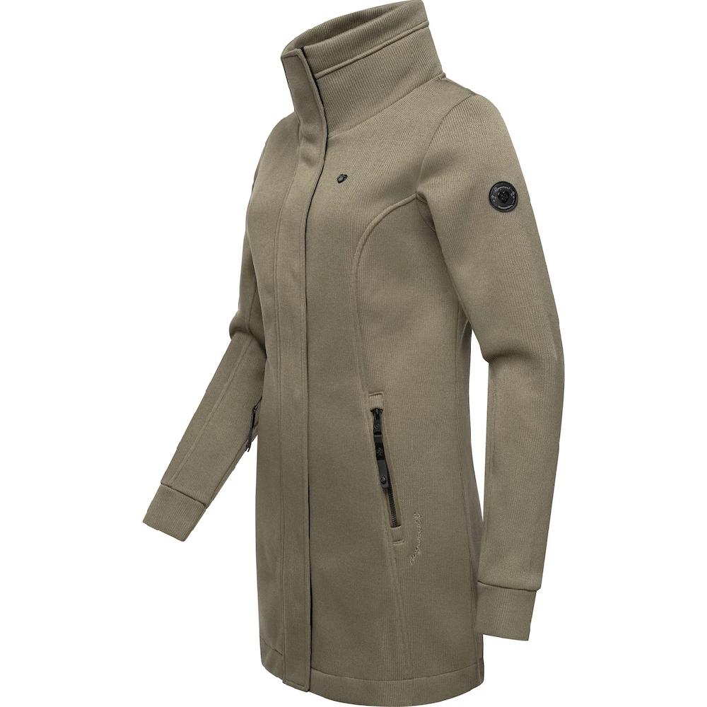 Ragwear Sweatjacke »Letrice Bonded« Elegante Zip-Jacke mit hohem Kragen in Feinstrickoptik Vatertagsangebot