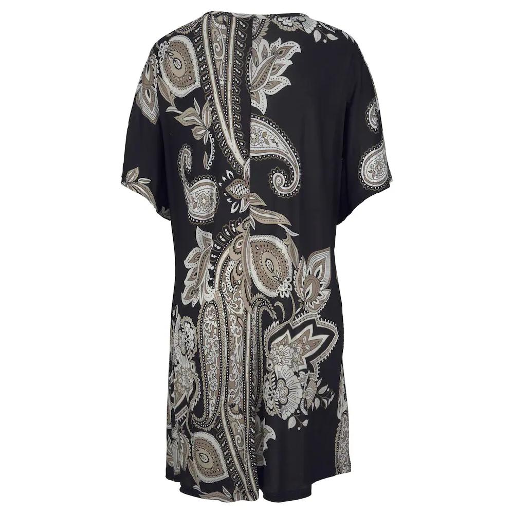 LASCANA Jerseykleid mit Zierdetail am Ausschnitt sommerliches Tunikakleid Strandkleid Große Rabatte