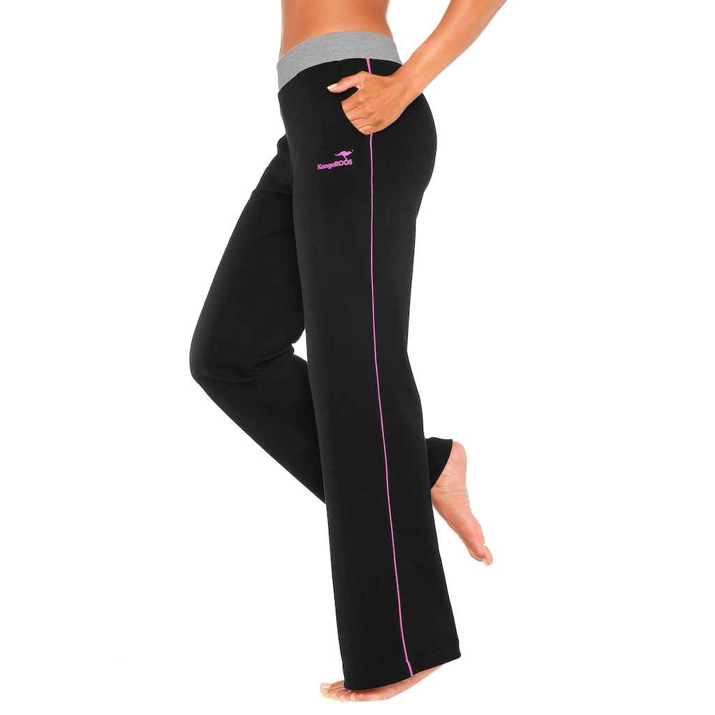 KangaROOS Relaxhose mit breitem Bund Loungewear Loungeanzug VIP-Rabatte