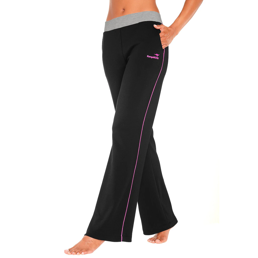 KangaROOS Relaxhose mit breitem Bund Loungewear Loungeanzug VIP-Rabatte