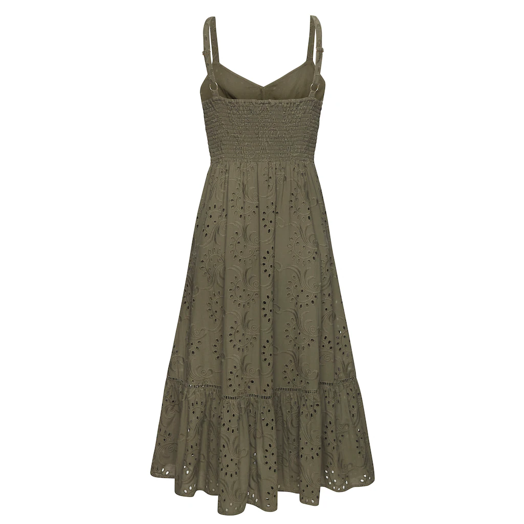 LASCANA Midikleid mit sommerlicher Lochstickerei JETZT KAUFEN