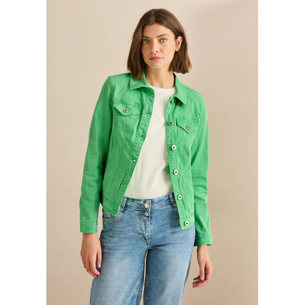 Cecil Jeansjacke ohne Kapuze mit Brusttaschen Bis zu 60% Rabatt