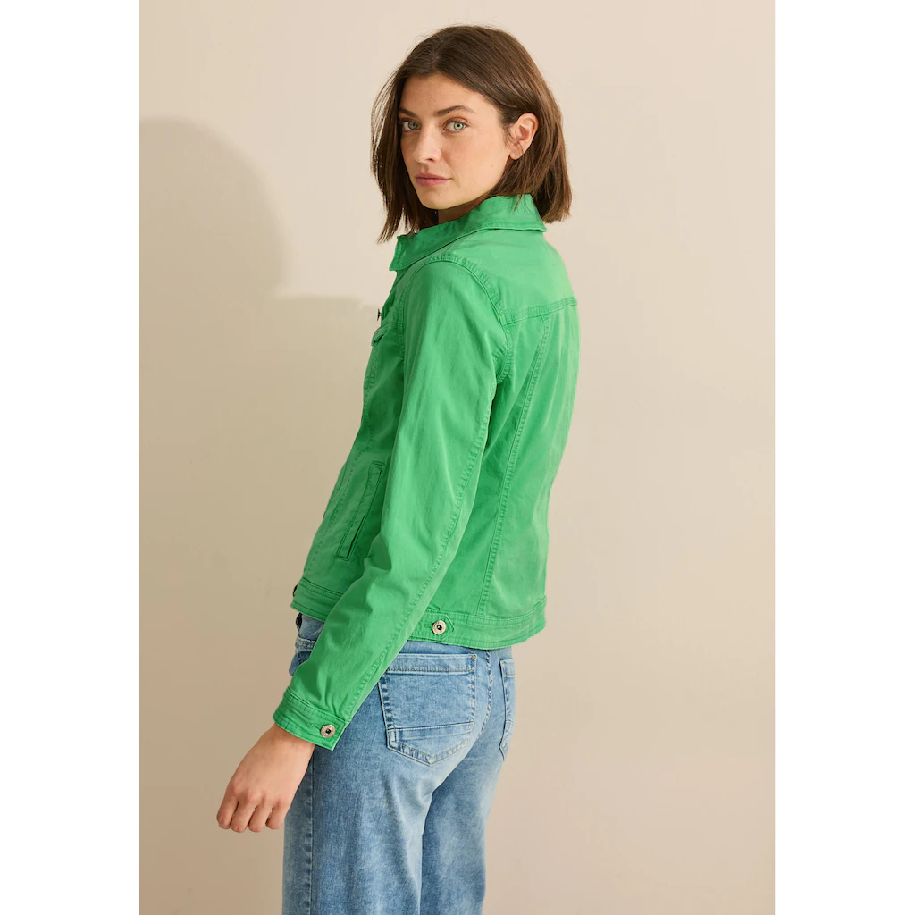 Cecil Jeansjacke ohne Kapuze mit Brusttaschen Bis zu 60% Rabatt