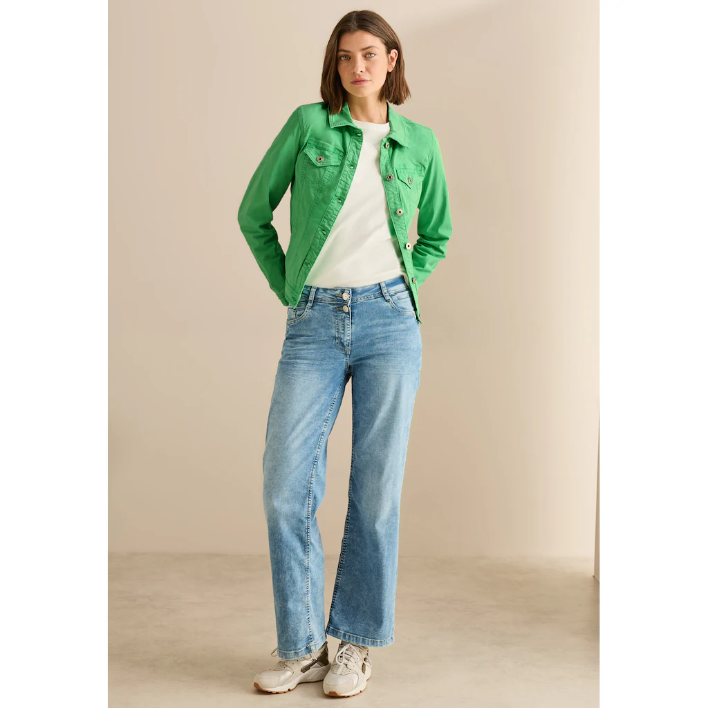 Cecil Jeansjacke ohne Kapuze mit Brusttaschen Bis zu 60% Rabatt