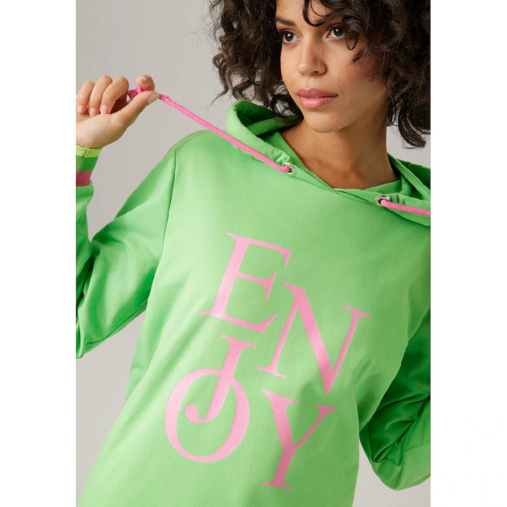 Aniston CASUAL Sweatshirt mit "ENJOY"-Schriftzug Vierteljährliche Förderung