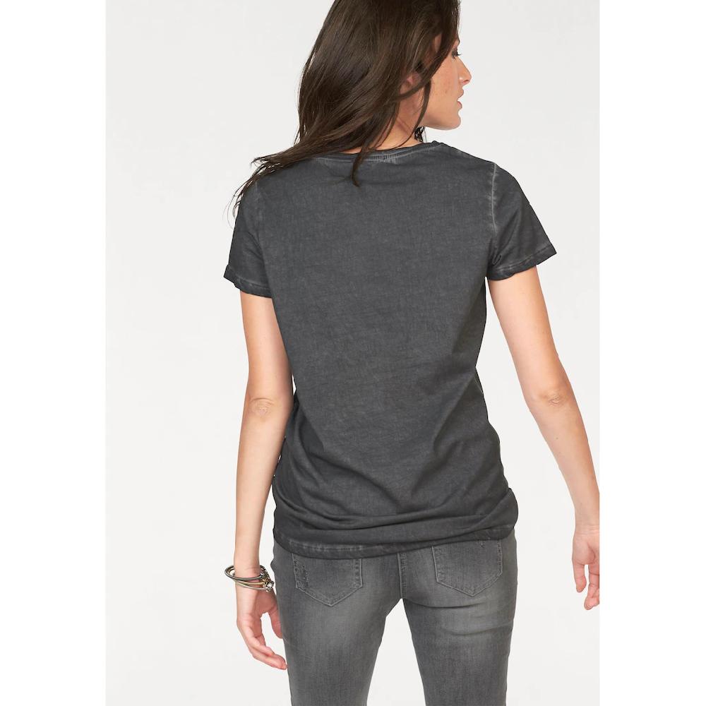 Aniston CASUAL T-Shirt mit Oil dyed-Waschung Clearance-Verkauf