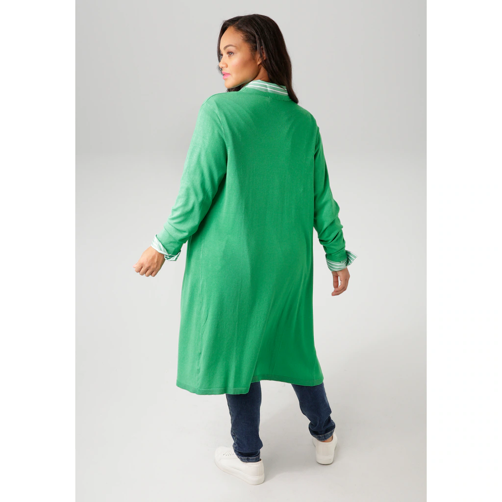 Aniston PLUS Strickjacke in trendiger Farbpalette - NEUE KOLLEKTION 50% Rabatt für begrenzte Zeit
