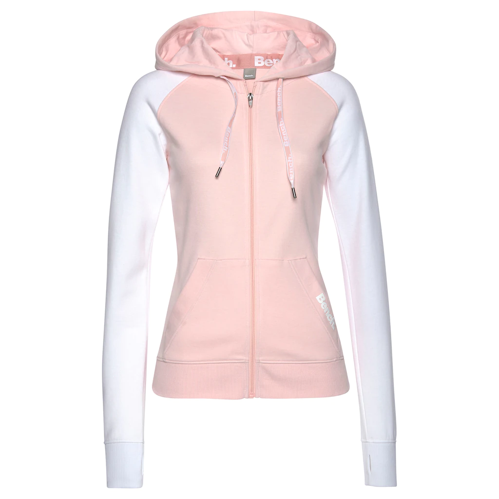 Bench. Loungewear Kapuzensweatjacke mit farblich abgesetzten Ärmeln Loungeanzug 2025