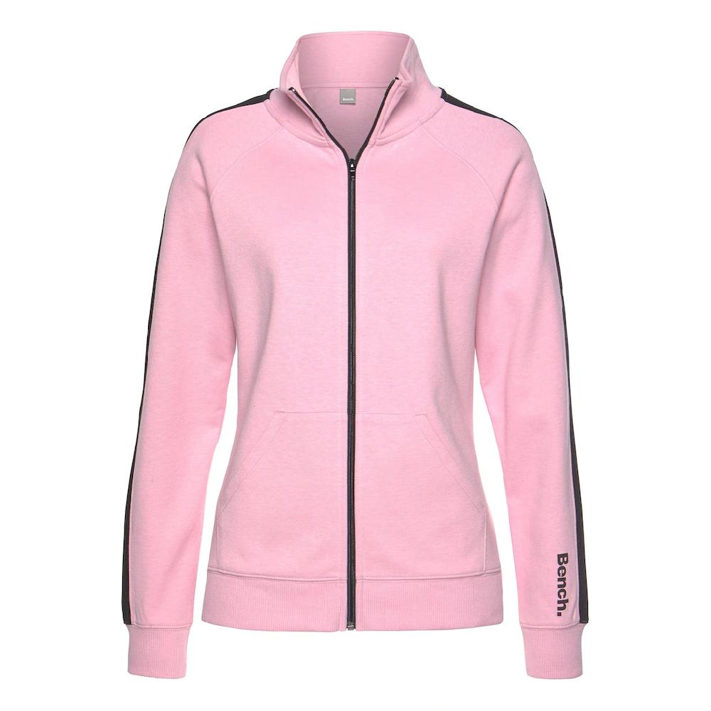 Bench. Loungewear Sweatjacke mit Seitenstreifen und Stehkragen Loungeanzug Angebote