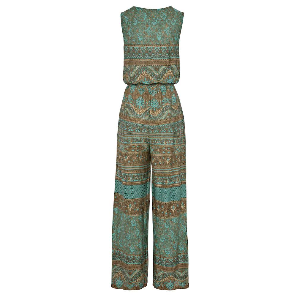 LASCANA Overall mit überlappendem V-Ausschnitt sommerlicher Jumpsuit mit Alloverprint Schlussverkauf