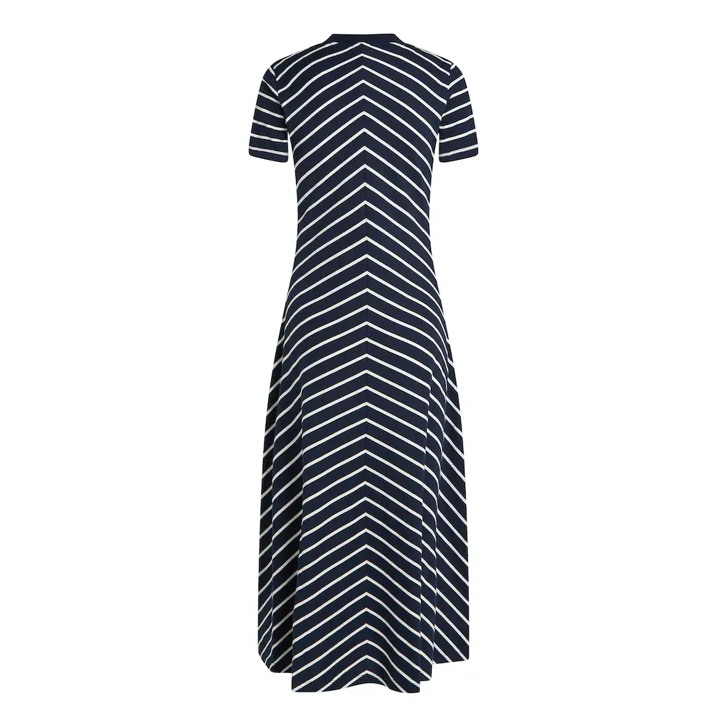 Tommy Hilfiger Midikleid »MODERN F&F MIDI DRESS« mit Logostickerei mit Teilungsnähten Blitzverkäufe