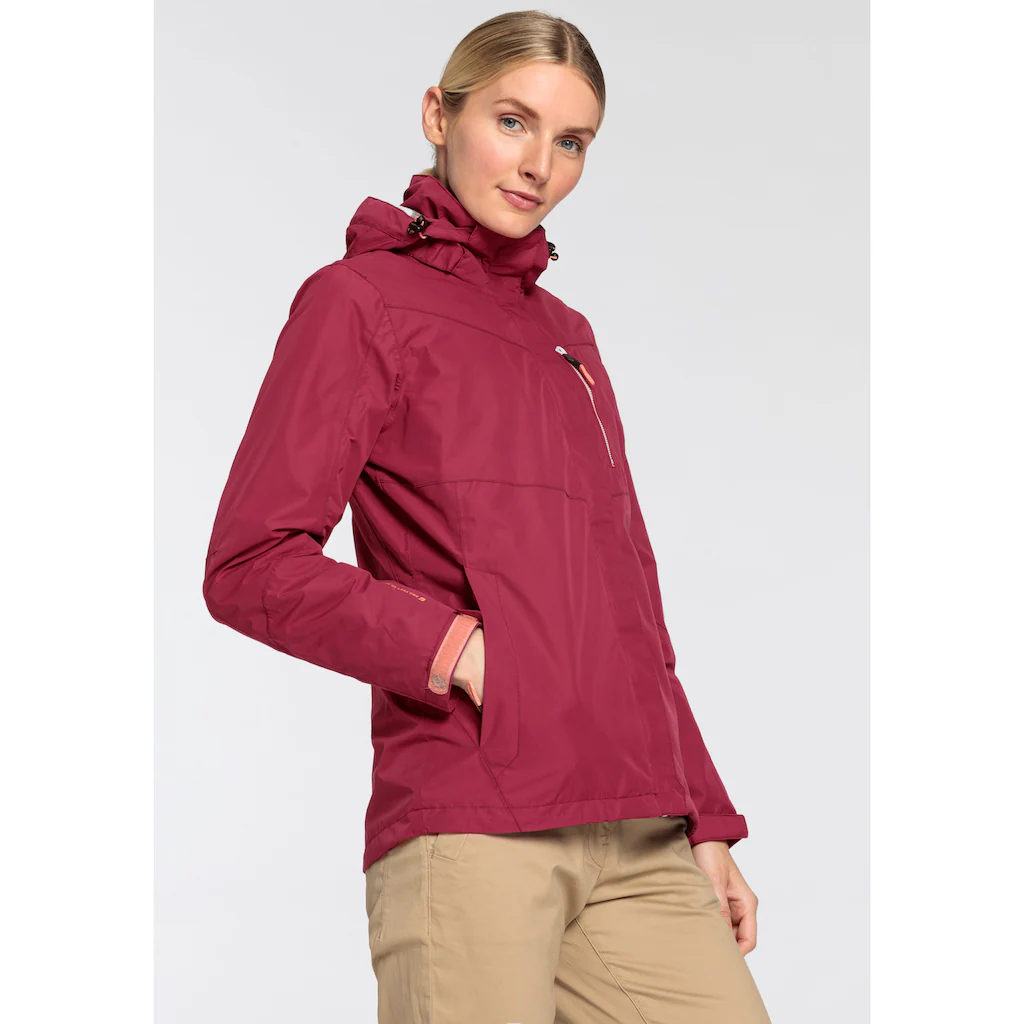 Killtec Regenjacke mit Kapuze Wasser- & winddicht & leicht & abzippbarer Kapuze Sonderangebot
