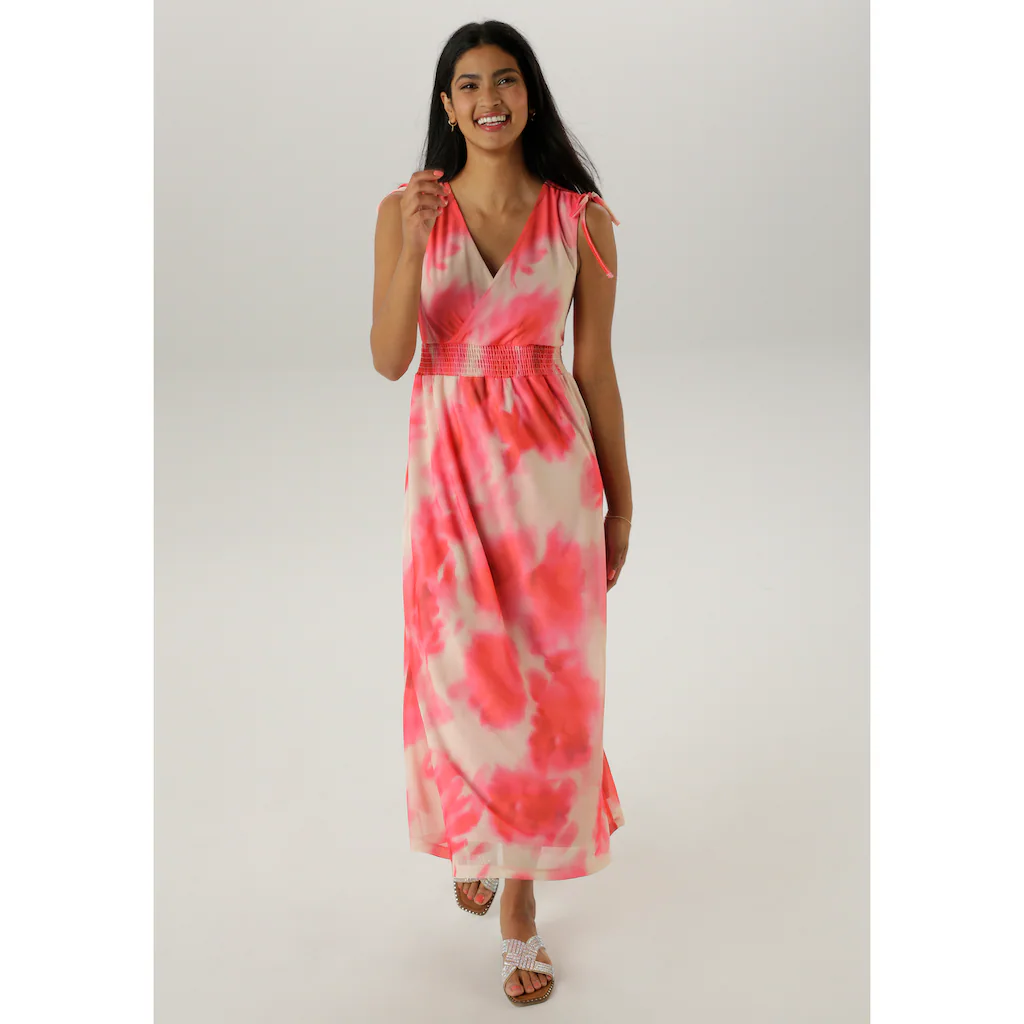 Aniston SELECTED Meshkleid mit Trägern zum Raffen - NEUE KOLLEKTION Flash Sale