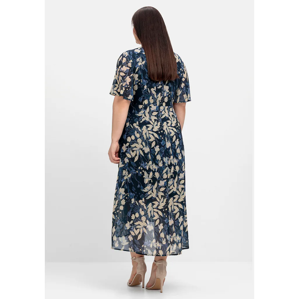 Sheego Abendkleid »Große Größen« aus Chiffon in Wickeloptik Saisonschlussverkauf