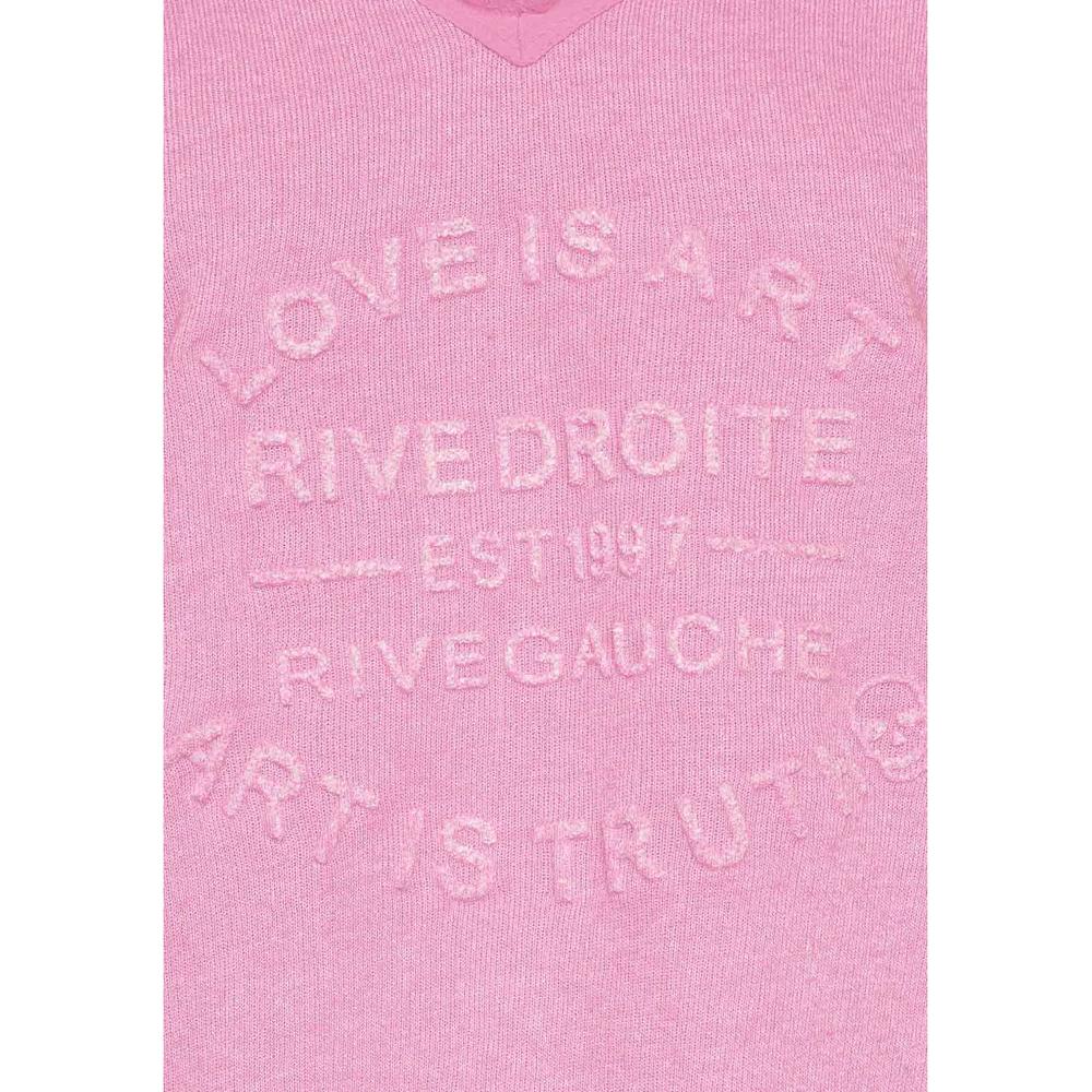 Zwillingsherz Sweatshirt mit ausgefranstem V-Ausschnitt im Vintage Look Osterangebot