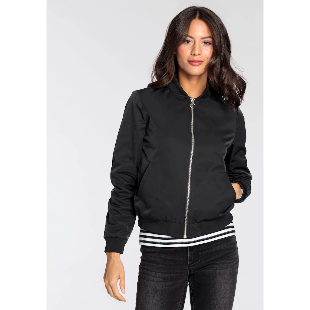 AJC Blouson modischer Look mit Rippkragen praktische Eingrifftaschen Muttertagsangebot