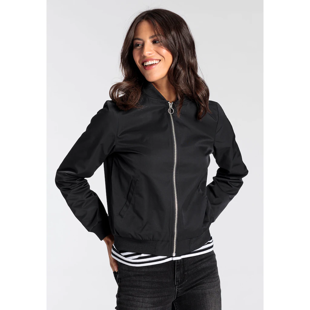 AJC Blouson modischer Look mit Rippkragen praktische Eingrifftaschen Muttertagsangebot