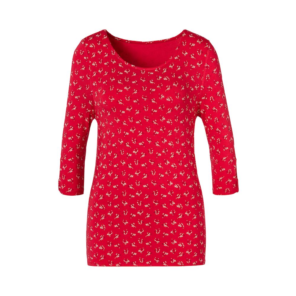 LASCANA 3/4-Arm-Shirt »mit kleinem Cut-Out am Ärmelsaum« aus weichem Viskose-Stretch Vatertagsangebot