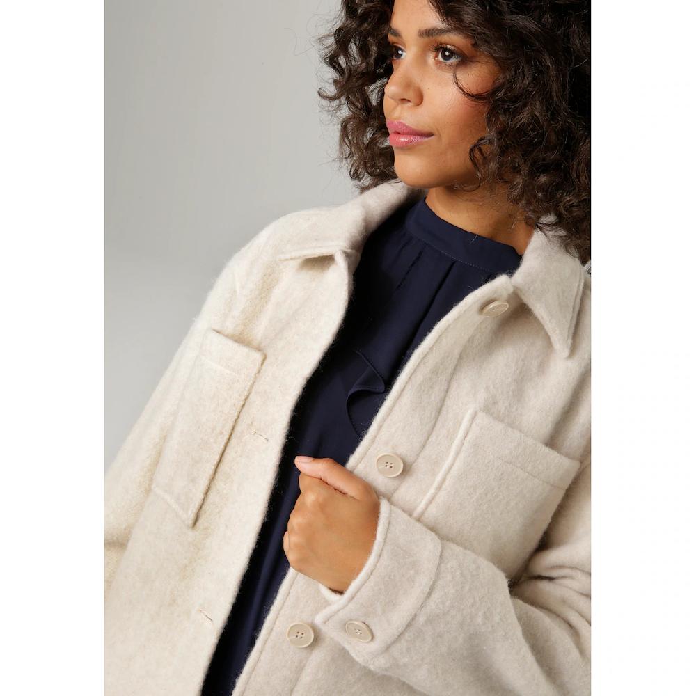 Aniston CASUAL Fleecejacke mit tonigen Knöpfen zu schließen Bestseller