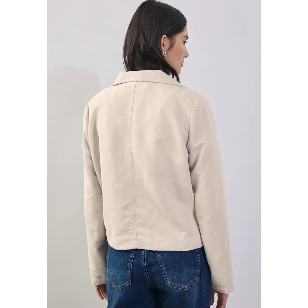 STREET ONE STUDIO Cordjacke ohne Kapuze mit Knopfleiste Räumungsverkauf