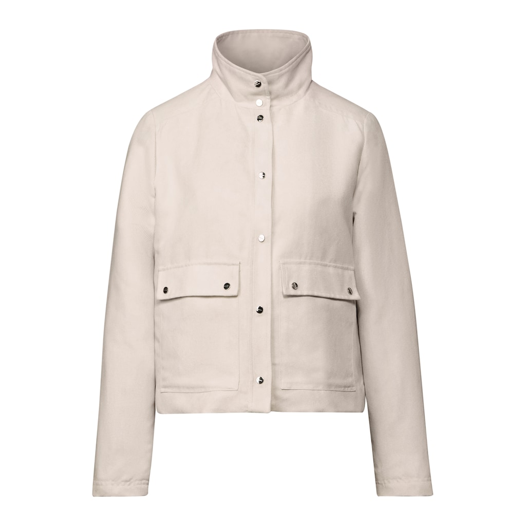 STREET ONE STUDIO Cordjacke ohne Kapuze mit Knopfleiste Räumungsverkauf