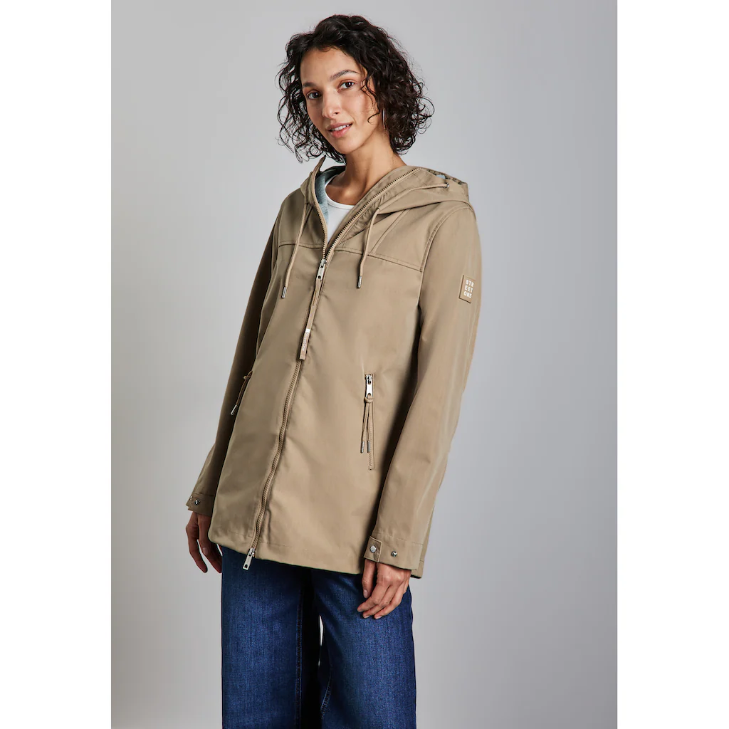STREET ONE Kurzjacke mit Kapuze mit Kapuze mit Tunnelzugband