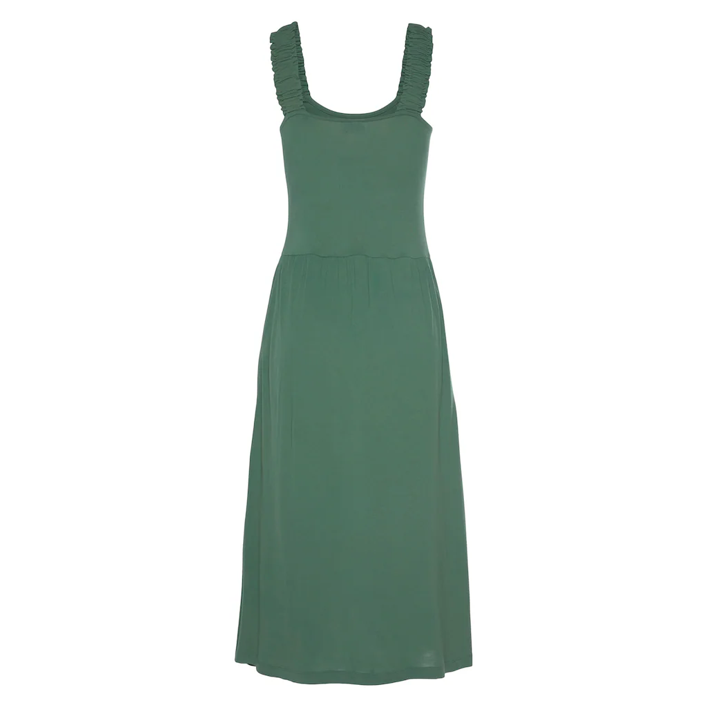 Beachtime Jerseykleid mit Taschen knielanges Sommerkleid Strandkleid Basic Super Sparpreis