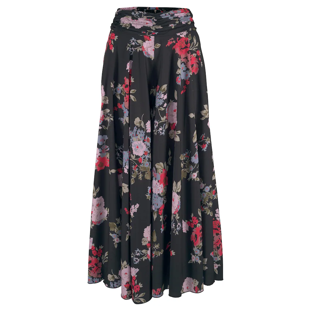 LASCANA Hosenrock mit Blumenprint Culotte extraweites Bein Wochenangebot