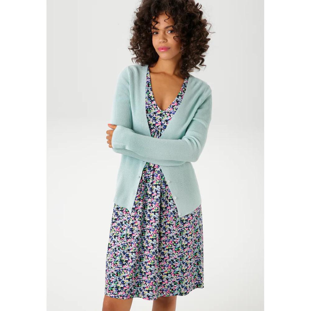 Aniston CASUAL Strickjacke in trendiger Farbpalette Begrenzte Freigabe
