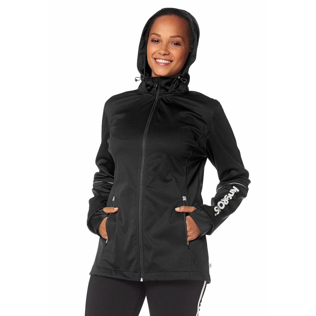KangaROOS Softshelljacke mit Kapuze aus Softshell-Material figurumschmeichelnder Schnitt Letzte 3 Tage