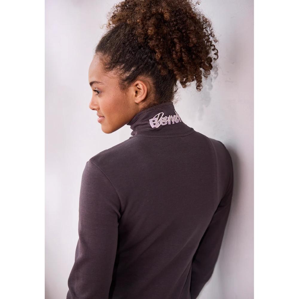 Bench. Loungewear Sweatjacke mit bestickten Stehkragen Loungeanzug Bis zu 50% Rabatt