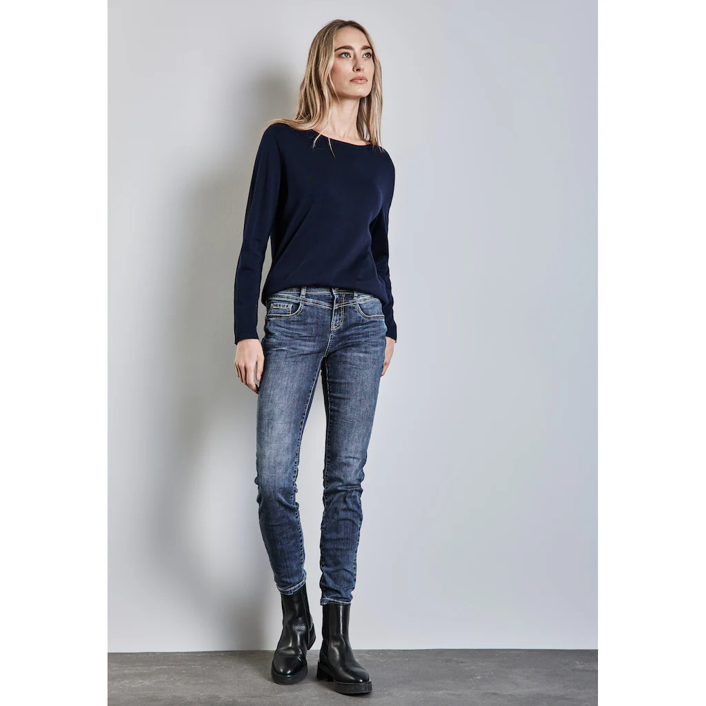 STREET ONE Slim-fit-Jeans »YORK« im Five-Pocket Style Bis zu 55% Rabatt