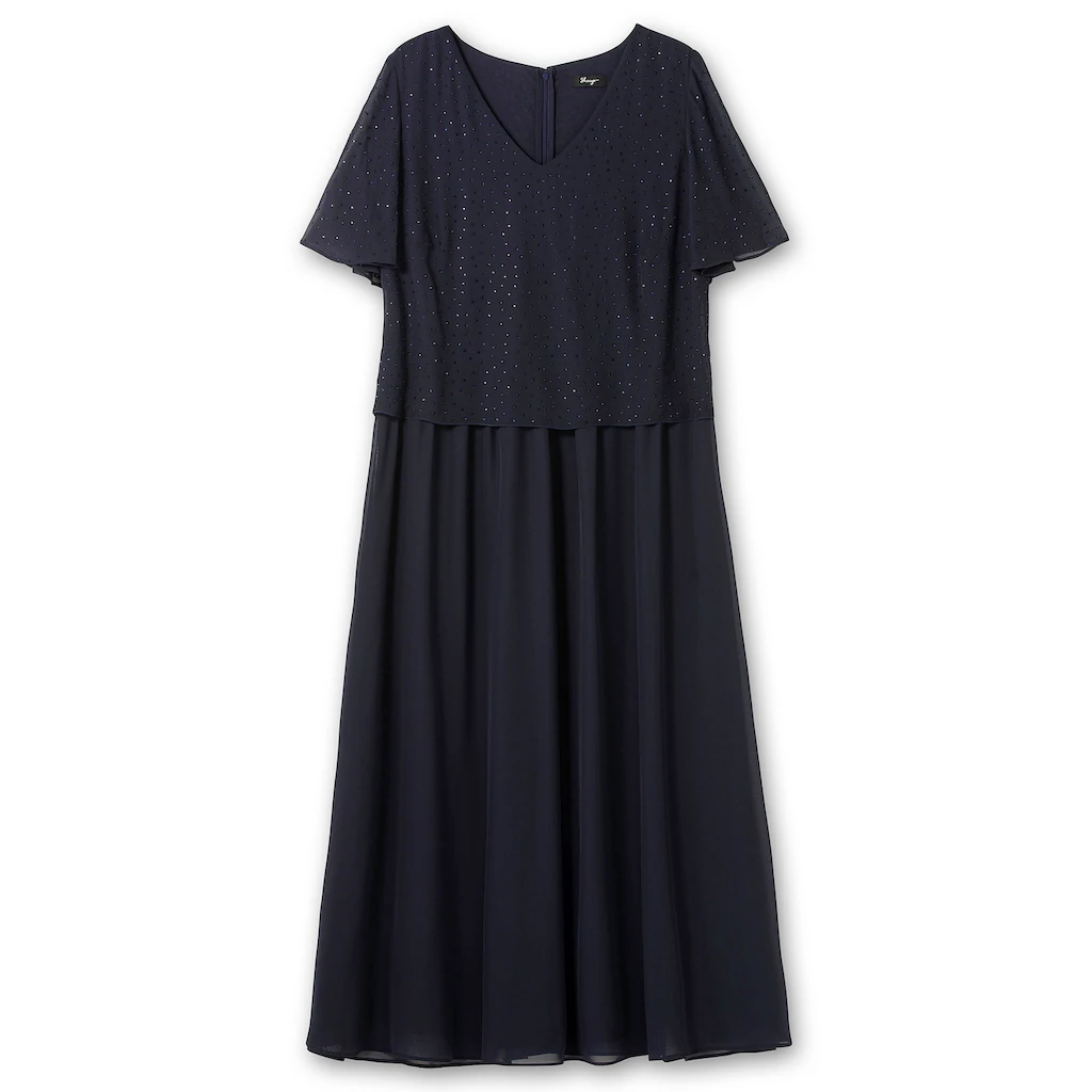 Sheego Abendkleid »Große Größen« im Lagenlook mit Schmucksteinen 50% Rabatt für begrenzte Zeit