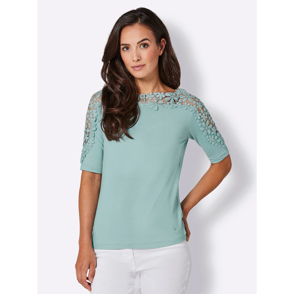 CREATION L PREMIUM 3/4-Arm-Shirt »Lyocell-Shirt« (1 tlg.) Günstiger Verkauf