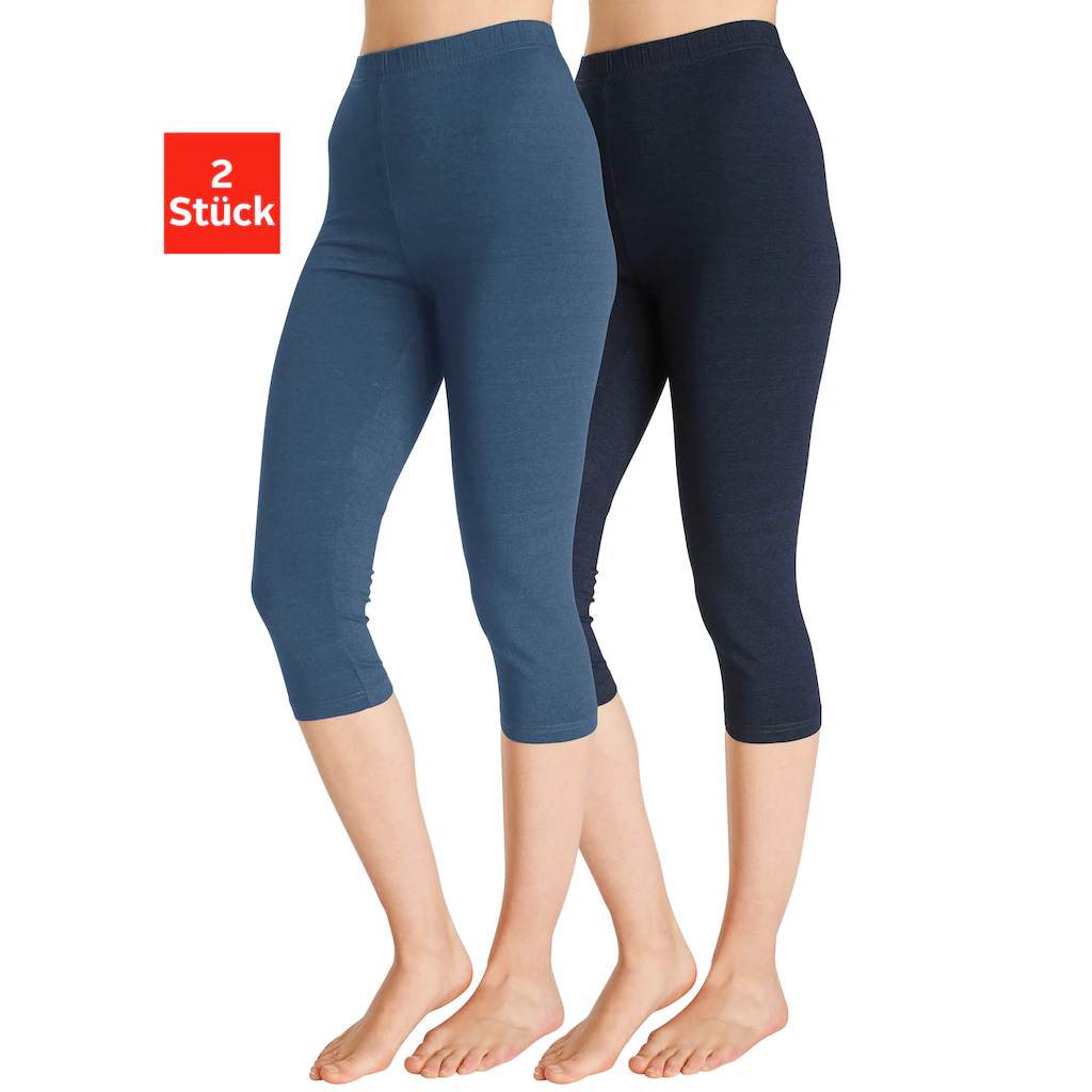 Vivance active Caprileggings (2er-Pack) mit Gummibund Loungewear Limitierter Zeitrabatt