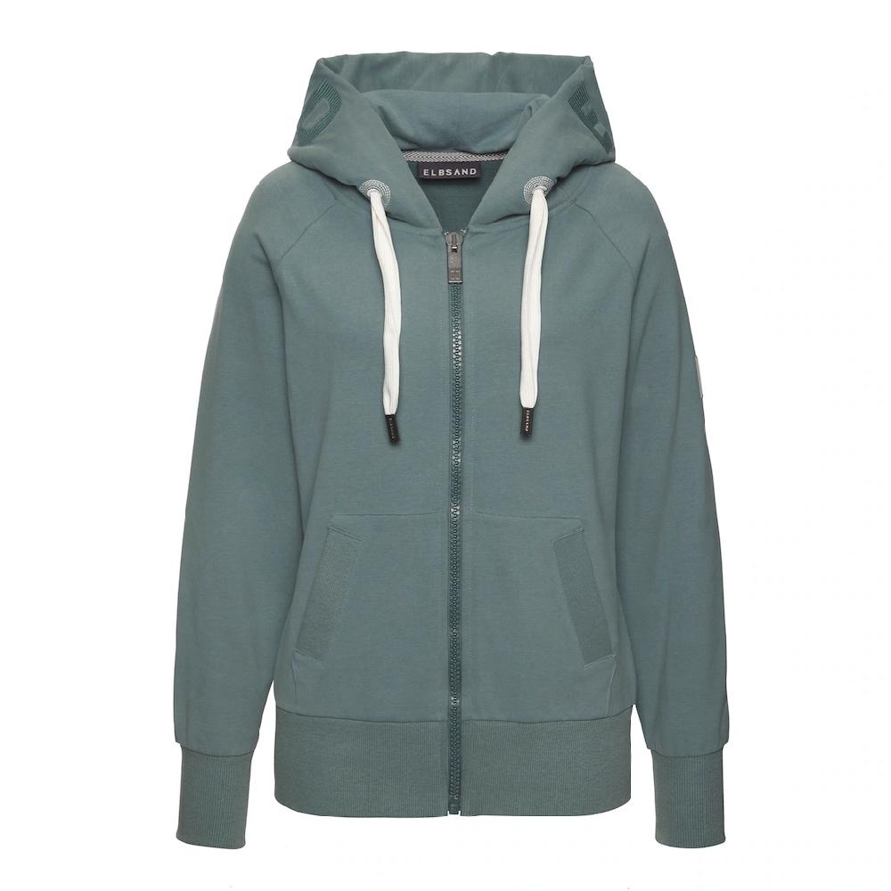Elbsand Kapuzensweatjacke »Kelda« mit Logo-Stickerei an der Kapuze Basic Sonderangebot