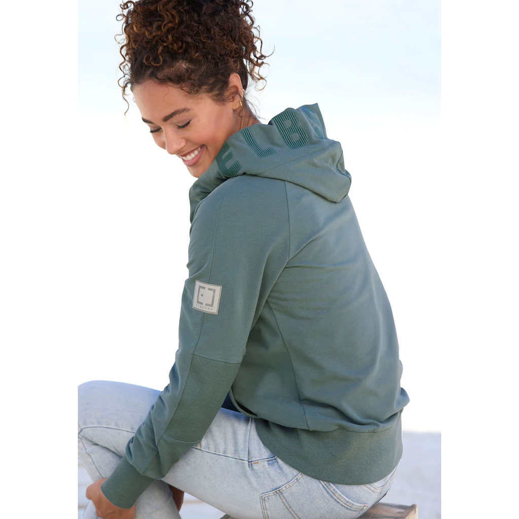 Elbsand Kapuzensweatjacke »Kelda« mit Logo-Stickerei an der Kapuze Basic Sonderangebot