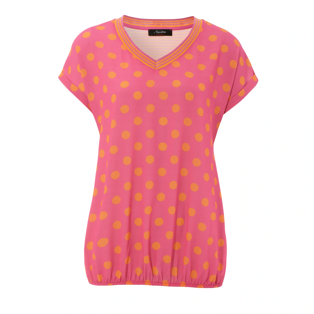 Aniston CASUAL T-Shirt im Material- und Mustermix Exklusivangebot