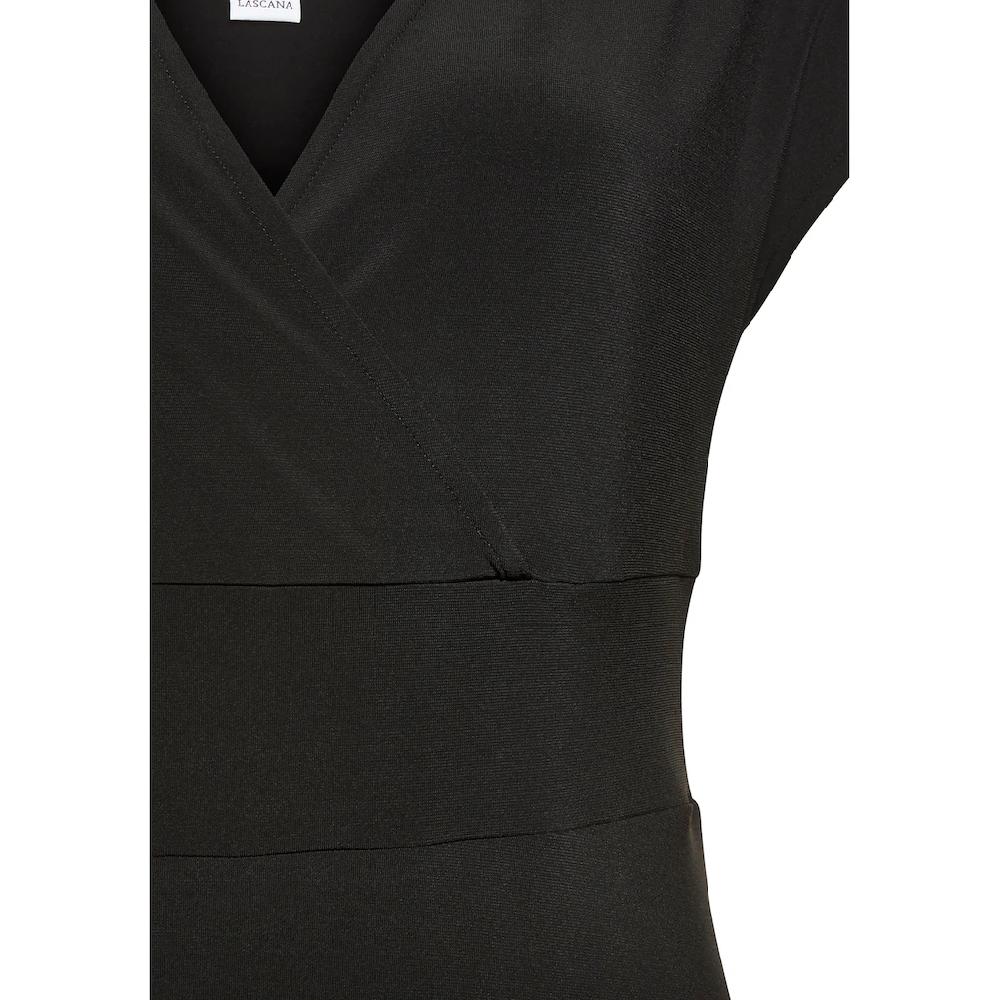 LASCANA Midikleid aus bügelfreier Ware elegantes Sommerkleid aus Jersey Strandkleid Osterangebot