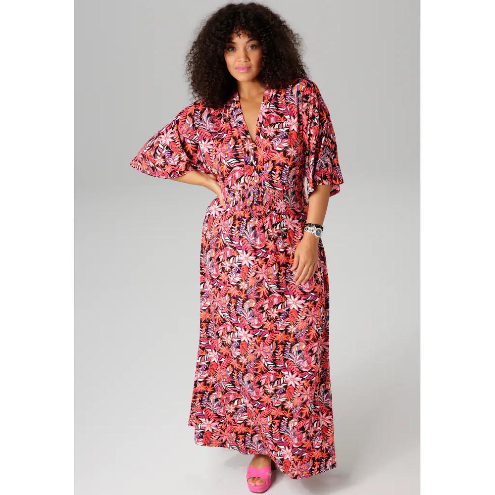 Aniston PLUS Sommerkleid in trendy Maxilänge - NEUE KOLLEKTION Exklusive Angebote