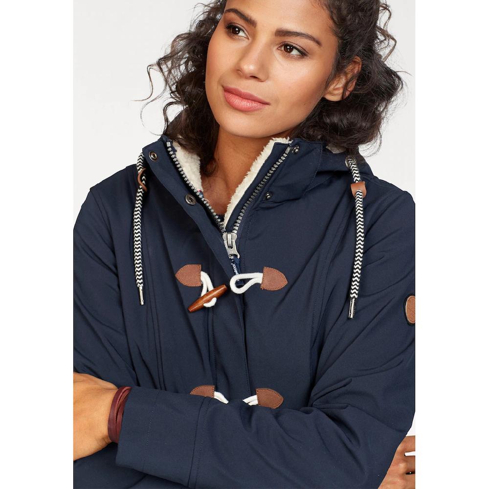 KangaROOS Softshelljacke mit Kapuze figurbetonte Passform normaler Schnitt mit abnehmbarer Kapuze Begrenzte Freigabe