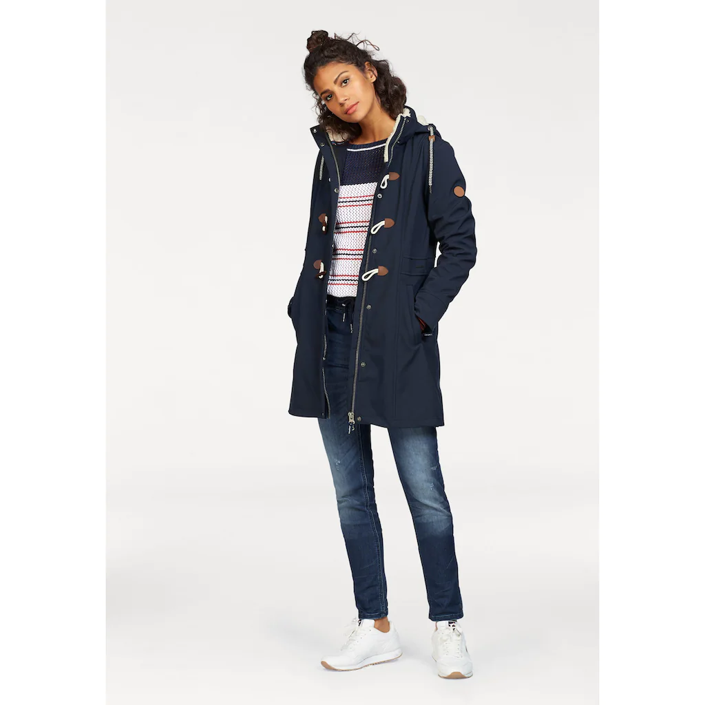 KangaROOS Softshelljacke mit Kapuze figurbetonte Passform normaler Schnitt mit abnehmbarer Kapuze Begrenzte Freigabe