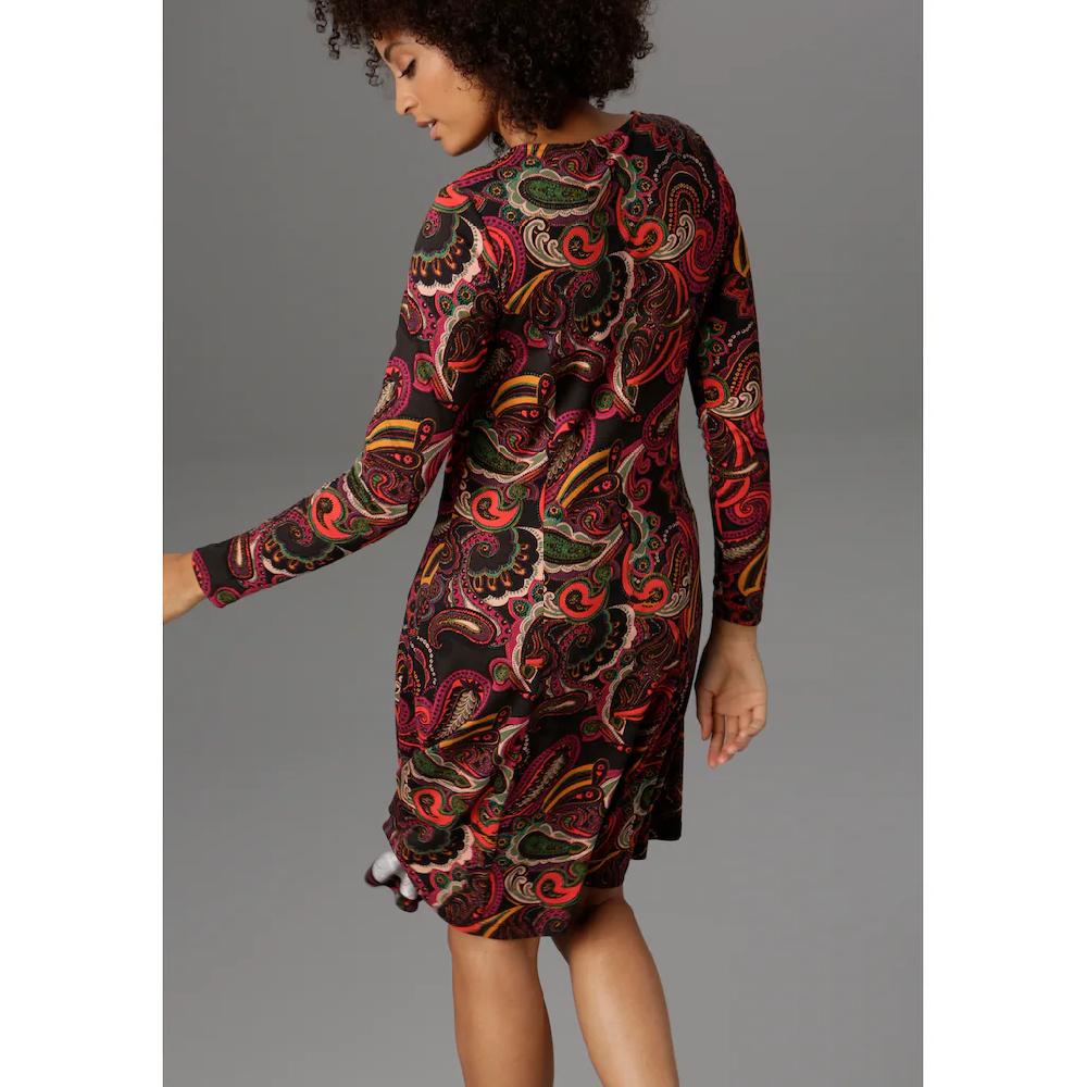 Aniston SELECTED Jerseykleid Paisley-Druck in satten Farben Neueste Stile
