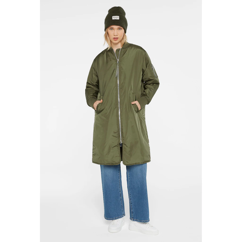 SENSES.THE LABEL Langjacke ohne Kapuze mit Two-Way-Zipper Nur für heute