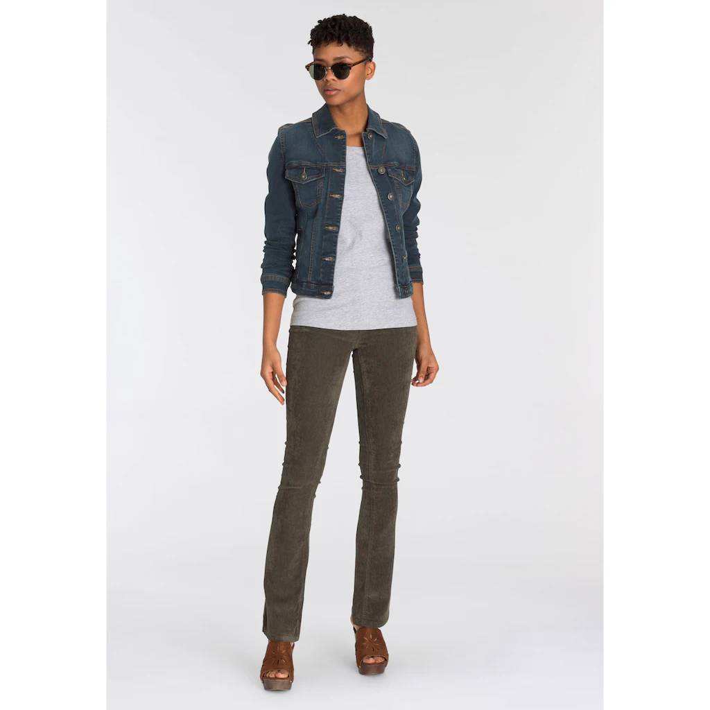 Arizona Jeansjacke aus Baumwollmischung figurbetont in Stretch-Qualität Clearance-Verkauf