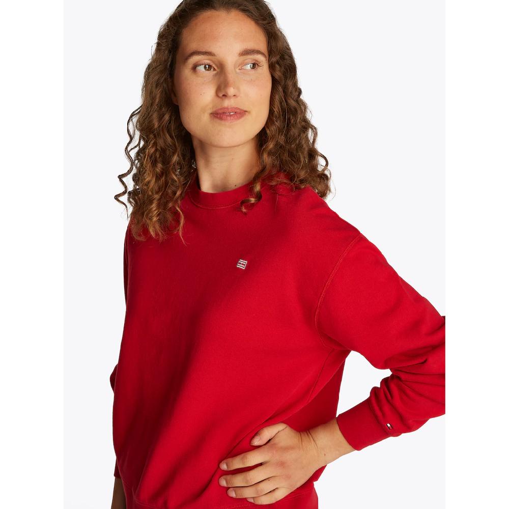 Tommy Hilfiger Sweatshirt »REG CONTRAST FLAG SWEATSHIRT« mit Logo-Flag Im Verkauf