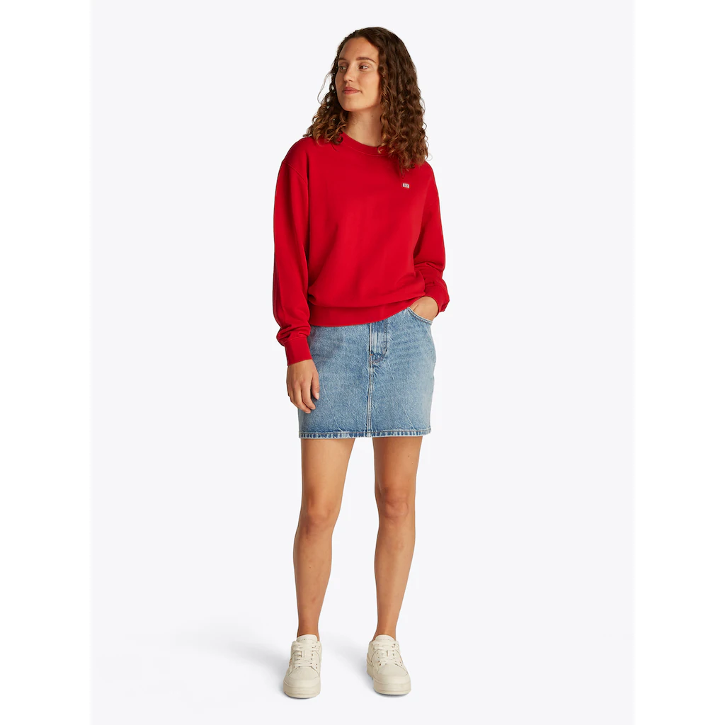 Tommy Hilfiger Sweatshirt »REG CONTRAST FLAG SWEATSHIRT« mit Logo-Flag Im Verkauf